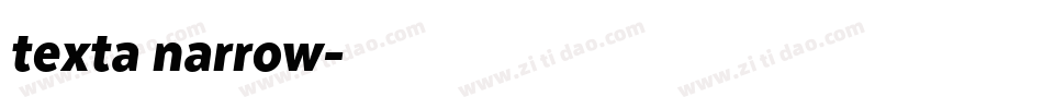 texta narrow字体转换